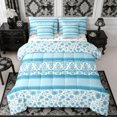 thumbnail image 1 of Manfei Bohemian Damask Queen Bedding 7pcs,Rustic Flowers Bedding Comforter Set Queen,Reversible, 1 of 6