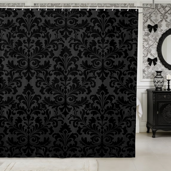 Manfei Bohemian Damask Shower Curtain 72Wx84L,Southwestern Theme Bathroom Shower Curtain