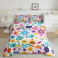thumbnail image 1 of Manfei Boho bohemian Print Bedding Comforter Set,Cartoon Floral Twin Comforter Sets,Multicolor Flower Bedding Set,Breathable Bedroom Decorative Reversible,2-Piece, 1 of 8