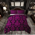 thumbnail image 1 of Manfei Boho Damask Adult Bedding Comforter Set, Retro Western Flower Print Twin Comforter Sets, Mandala Bohemian Style Reversible Bedding Set, Microfiber Bedroom Decor, 2 Pieces, 1 of 8