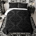thumbnail image 1 of Manfei Boho Damask Quilt Full 3-Piece,Traditional Flowers Full Bedspread Sets,1 Coverlet and 2 Pillowcases, 1 of 7