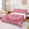 thumbnail image 1 of Manfei Boho Exotic Style Full Size Sheets,Retro Victorian Floral Bed Sheets,Pink White Sheet Sets For Adults,Microfiber Bedroom Decor,4 Pieces, 1 of 7