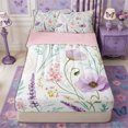 thumbnail image 1 of Manfei Boho Flower Paisley Zipper Twin Comforter Sets with Fitted Sheet and 2 Pillowcases,Spring Garden Zipper Bedding Set,Reversible, 1 of 7