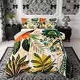 thumbnail image 1 of Manfei Boho Flowers Full Size Comforter Sets 3-Piece,Botanical Plants Bedding Comforter Set,1 Comforter and 2 Pillowcases,Reversible, 1 of 6