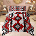 thumbnail image 1 of Manfei Boho Hippie Aztec Full Size Comforter Sets, Retro Geometric Abstract Bedding Comforter Set, Tribal Western Style Reversible Bedding Sets, Ultra Soft Home Decor, 3 Pieces, 1 of 8