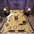 thumbnail image 1 of Manfei Boho Hippie Snake Queen Comforter Set for Adult, Bohemian Astrology Moon Bedding Sets, Western Dreamcatcher Reversible Bedding Comforter Set, Super Cozy Room Decor, 3 Pieces, 1 of 9