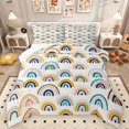 thumbnail image 1 of Manfei Boho Rainbow Pattern Queen Comforter Set,bohemian Exotic Style Bedding Sets,Geometric Polka Dots Bedding Comforter Set For Kids,Breathable Home Decor Reversible,3 Pieces, 1 of 8