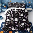 thumbnail image 1 of Manfei Boo Ghost Print Quilt Full,Happy Halloween Full Bedspread Sets,3pcs,1 Coverlet and 2 Pillowcases, 1 of 7