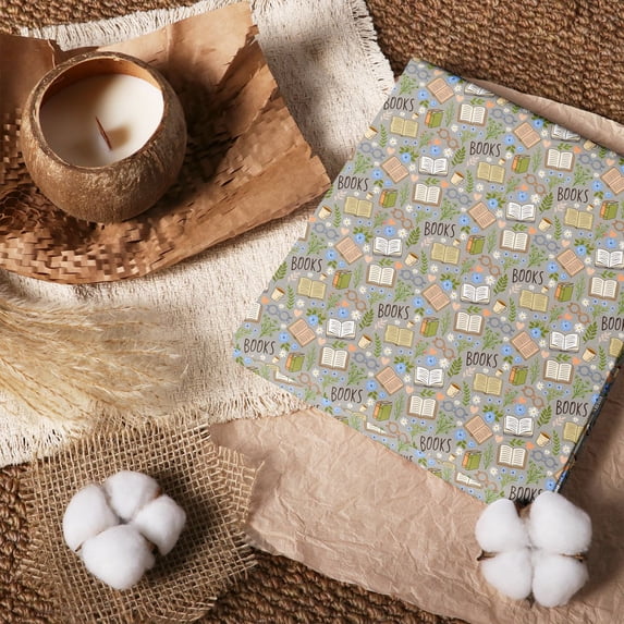 Manfei Books Lettering 100% Cotton Fabric by the Yard 1 Yard, Open ...