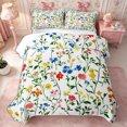 thumbnail image 1 of Manfei Botanical Flower Quilt King 3 Pieces,Spring Garden King Coverlet Set,1 Bedspread and 2 Pillowcases, 1 of 7