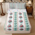 thumbnail image 1 of Manfei Botanical Flower Rose Zipper Full Size Comforter Sets with Fitted Sheet and 2 Pillowcases,Spring Garden Zipper Bedding Set,Reversible, 1 of 7