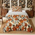 thumbnail image 1 of Manfei Botanical Flower Twin Comforter Sets 2pcs,Spring Garden Bedding Set,1 Comforter and 1 Pillowcase,Reversible, 1 of 6