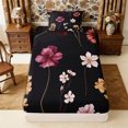 thumbnail image 1 of Manfei Botanical Flower Twin Fitted Sheet 2 Pieces,Spring Garden Bedding,1 Fitted Sheet and 1 Pillowcase, 1 of 4