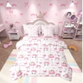 thumbnail image 1 of Manfei Bowknot Ghost Bedding Queen Size, Boo Halloween Bed Set, Teenager Boys Girls Reversible Bedding Sets Queen Size, Lightweight Bedroom Decoration, 7pcs, 1 of 7