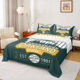 thumbnail image 1 of Manfei Boys Baseball Game Queen Sheet Sets,Sport City Slihouette Flat Sheet,Oakland Queen Fitted Sheet For Teens Kids,Breathable Home Decor,4-Piece, 1 of 7