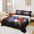 thumbnail image 1 of Manfei Boys Gaming Gamer Full Size Sheets, Video Game Console Gamepad Bed Sheets, Black Red Blue Sheet Sets, Super Cozy Room Decor4 Pieces, 1 of 7