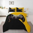thumbnail image 1 of Manfei Boys Gaming Lover Queen Comforter Set, Cartoon Game Console Bedding Sets, Modern Gamepad Print Reversible Bedding Comforter Set, Luxury Bedroom Decor, 3 Pieces, 1 of 8