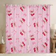 thumbnail image 1 of Manfei Boys Girls Cartoon Cherry Bow Blackout Curtains Set of 2 (52x84 Each),Cute Bowknot Window Curtains,Dreamy Princess Curtains and Drapes,Luxury Bedroom Decor, 1 of 6
