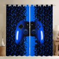 thumbnail image 1 of Manfei Boys Girls Gradient Blue Gamepads Curtains Pack of 2 (42x84 Each),Video Game Curtains Blackout,Futuristic Cubes Bedroom Curtains,Ultra Soft Home Decor, 1 of 6