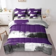 thumbnail image 1 of Manfei Boys Girls Oil Painting Bedding Comforter Set 7 Pieces,Abstract Artwork Full Bedding Set Lightweight,Graffiti Splash Fitted Sheet Flat Sheet,Microfiber Bedroom Decor,Reversible, 1 of 8