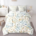 thumbnail image 1 of Manfei Boys Girls Tree Leaves Bedding Comforter Set 7pcs,Botanical Plants Queen Bedding Sets Super Cozy,Abstract Gradient Queen Sheet Sets,Luxury Bedroom Decor,Reversible, 1 of 8