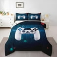 thumbnail image 1 of Manfei Boys Girls Video Game 3 Pieces Queen Comforter Set,Abstract Gamepads Ultra Soft Bedding Sets,Starry Sky Bedding Comforter Set Breathable,Luxury Bedroom Decor,Reversible, 1 of 8