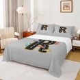 thumbnail image 1 of Manfei Boys Personalized Gifts Full Size Sheets,Pink Black Letter R Bed Sheets,Cartoon Toy Car Sheet Sets For Boys Kids,Lightweight Room Decoration,4pcs, 1 of 7