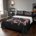 thumbnail image 1 of Manfei Boys Rugby Bed Sheets, Sports Gamer Full Size Sheets, Maroon Red Navy 4 Pieces(1 Flat Sheet, 1 Fitted Sheet and 2 Pillowcases), 1 of 6