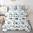 thumbnail image 1 of Manfei Boys Tractor Car Bedding Comforter Set 7-Piece, Cartoon Vehicle King Bedding Sets, Construction Truck Bed Sheets, Lightweight Room Decor, 1 of 7