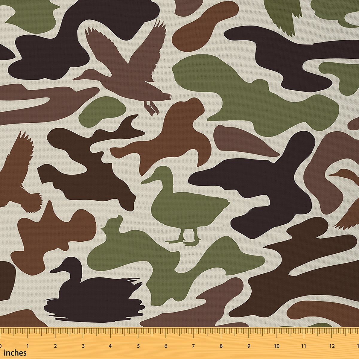Manfei Rug Manfei Brown Green Camouflage Sewing & Crafting Fabric (5 Yards ...