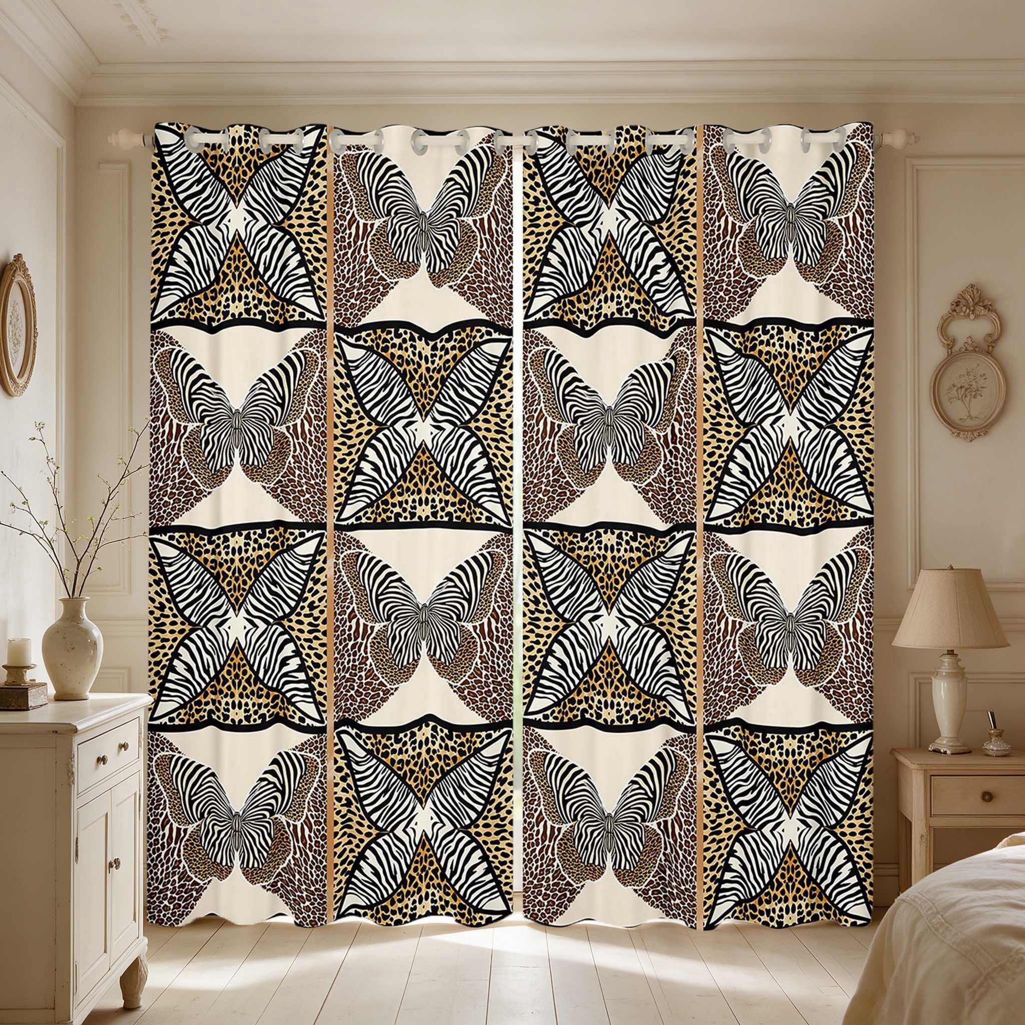 Packing List Printable Manfei Butterfly Animal Print Blackout Curtains Pack of 2 (38x45 Each ...