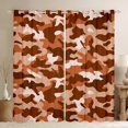 thumbnail image 1 of Manfei Camo Curtains Pack of 2 (42x84 Each),Rustic Outdoor Curtains Blackout,Brown Camouflage Bedroom Curtains For Kids,Luxury Bedroom Decor, 1 of 6