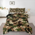 thumbnail image 1 of Manfei Camouflage Hunting Bedding Comforter Set,Camo Army Twin Comforter Sets,Green Brown Beige Bedding Set For Teens,Ultra Soft Home Decor Reversible,2 Pieces, 1 of 8
