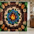 thumbnail image 1 of Manfei Camping Campfire Shower Curtain 72Wx84L,Adventure Theme Bathroom Shower Curtain, 1 of 6