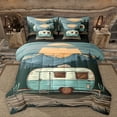 thumbnail image 1 of Manfei Camping Car Twin Bedding Sets 7-Piece for Kids Children Teens,Adventure Theme Bedding Comforter Set Microfiber,Rustic Cabin Breathable Sheet Sets,Breathable Home Decor,Reversible, 1 of 8