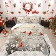 thumbnail image 1 of Manfei Cardinal Bird 3-Piece Full Size Comforter Sets,Tree Branches Bedding Comforter Set,Floral Animal Lightweight Bedding Sets,Ultra Soft Flower Home Decor,Reversible, 1 of 8