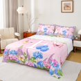 thumbnail image 1 of Manfei Cartoon Alphabet E Print Queen Sheets,Kawaii Butterfly Queen Sheet Sets,Multicolored,4-Piece, 1 of 6