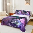 thumbnail image 1 of Manfei Cartoon Animal Dragon Twin Sheet Sets,Galaxy Planet Starry Night Twin Fitted Sheet,Western Fansty Theme Flat Sheet For Girls Kids,Breathable Home Decor,3 Pieces, 1 of 7