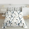 thumbnail image 1 of Manfei Cartoon Animal Lover Full Size Comforter Sets, Antarctic Penguin Print Bedding Comforter Set, Kawaii Wildlife Bedding Sets, Ultra Soft Home Decor, 3pcs, 1 of 8