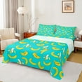 thumbnail image 1 of Feelyou Cartoon Banana Full Size Sheets, Fresh Fruit Bed Sheets, Teens Boys Girls Preppy Sheet Sets, Breathable Bedroom Decorative, 4pcs, 1 of 7