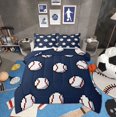 thumbnail image 1 of Manfei Cartoon Baseball Bedding Comforter Set for Teens, Sports Lover Twin Comforter Sets, Modern Ball Game Reversible Bedding Set, Super Cozy Room Decor, 2-Piece, 1 of 8