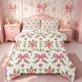 thumbnail image 1 of Manfei Cartoon Bow Wildflower Full Size Comforter Sets 3-Piece,Dreamy Princess Bedding Comforter Set,1 Comforter and 2 Pillowcases,Reversible, 1 of 6