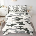 thumbnail image 1 of Manfei Cartoon Camo Bedding Comforter Set 7pcs, Camouflage Queen Bedding Sets, Teens Kids Boys Girls Reversible Queen Sheet Sets, Lightweight Room Decor, 1 of 7
