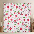thumbnail image 1 of Manfei Cartoon Cherry Black Out Curtains for Teen, Pink Strawberry Print Curtains Pack of 2 (42x63 Each), Yummy Fruit Bedroom Curtains, Window Curtains Home Decor, 1 of 6