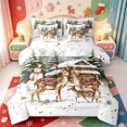 thumbnail image 1 of Manfei Cartoon Christmas Tree 7-Piece King Bedding,Xmas Holiday Season King Bed in a Bag,Xmas Reversible, 1 of 7