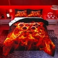 thumbnail image 1 of Manfei Cartoon Console Full Size Comforter Sets,Modern Video Game Bedding Comforter Set,Red Black Bedding Sets For Boys Teens,Super Cozy Room Decor Reversible,3 Pieces, 1 of 8