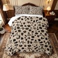 thumbnail image 1 of Manfei Cartoon Cute Bow Quilt Full,Brown Leopard Print Full Bedspread Sets,3pcs,1 Coverlet and 2 Pillowcases, 1 of 7