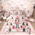 thumbnail image 1 of Manfei Cartoon Cute Princess Bedding Comforter Set 7-Piece for Kid, Nutcracker Royal Guarder King Bedding Sets, Merry Christmas Theme Reversible Bed Sheets, Microfiber Bedroom Decor, 1 of 7