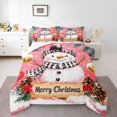 thumbnail image 1 of Manfei Cartoon Cute Snowman Bedding Comforter Set, Merry Christmas Twin Comforter Sets, Teens Boys Girls Kids Reversible Bedding Set, Breathable Home Decor, 2pcs, 1 of 8