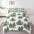 thumbnail image 1 of Manfei Cartoon Deer Pattern Full Size Comforter Sets,Kawaii Fox Bedding Comforter Set,White,Reversible,3 Pieces,1 Comforter and 2 Pillowcases, 1 of 7